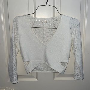 White lace top size small